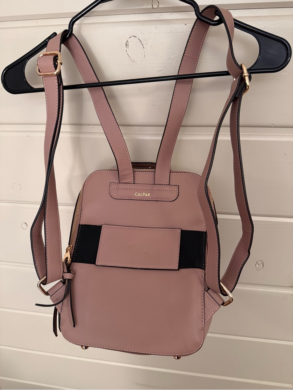 Calpak Dusty Rose Mini Backpack with Black Accent🌸